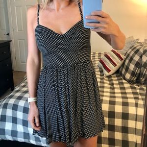 Express polka dot dress - size small